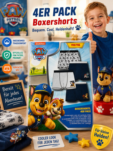 Paw patrol boxershorts 4er - boxershorts,