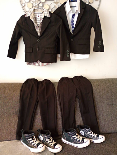 Jungen anzug set teilig - set, 4-teilig