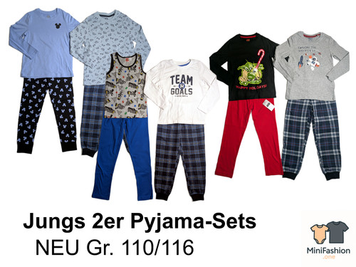 Jungen schlafanzug pyjama 2er - jungen,