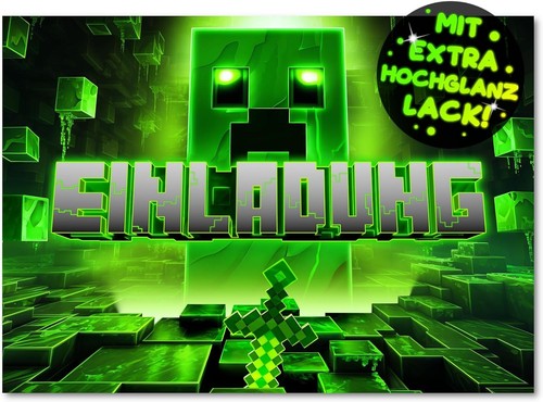12x gaming einladungskarten - gaming,