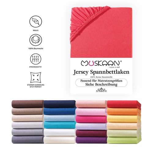 Jersey spannbettlaken betttuch - jersey,