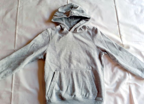 Jungen hoodie 134 grau - -,